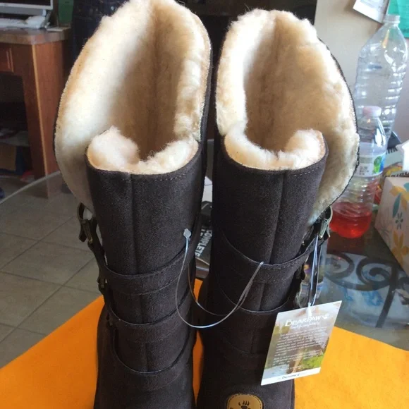 BearPaw Jenna Dark Brown Suede Boots Size 10/41, NWT (NWOB) - Picture 9 of 15